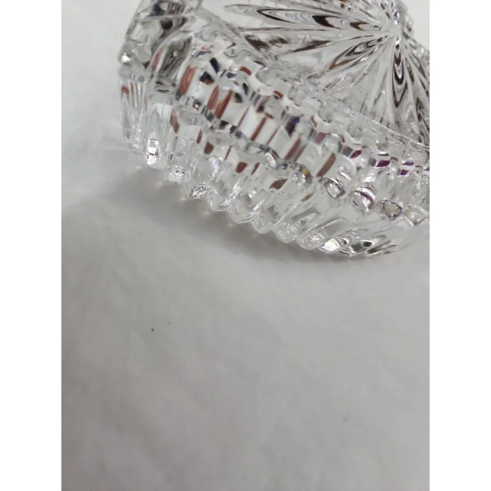 Crystal Heart Ring Box By Gorham West Germany